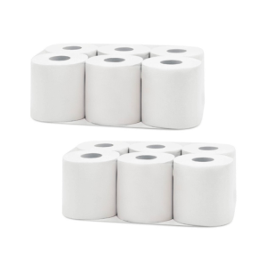 Keskmine paberirull - 2-kihiline - 94,5 m rull - 2 pakki 6 tk