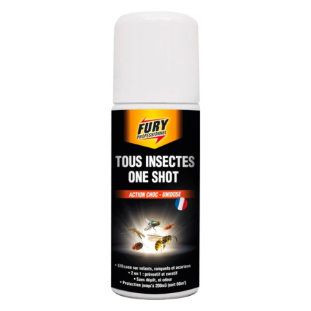 Pommitav toime lendavatele, roomavatele ja lestadega - ühekordne 200 ml - bränd Fury