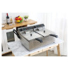 Dynasteel professionaalne fritüür - 2 x 10 L | Mahutavus 20 L | Roostevaba teras | Võimsus 2 x 3000 W