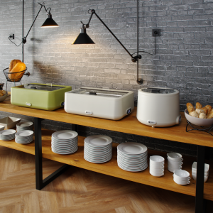 Chafing Dish UNIQ Valge - GN 1/1 - 4 L | HENDI - Elegantne disain buffeedele ja cateringile